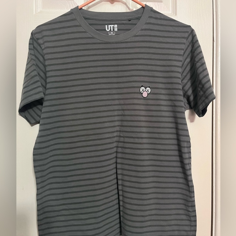 KAWS Uniqlo Striped BFF Shirt